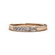 1 - Kathiryn 2.40 mm Lab Grown Diamond 7 Stone Wedding Band 