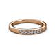 2 - Kathiryn 2.40 mm Lab Grown Diamond 7 Stone Wedding Band 