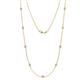1 - Adia (9 Stn/2.3mm) Lab Grown Diamond on Cable Necklace 
