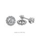 1 - Serena 0.54 ctw (2.00 mm) Round Lab Grown Diamond Jackets Earrings 