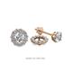 1 - Serena 0.54 ctw (2.00 mm) Round Lab Grown Diamond Jackets Earrings 