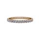 1 - Audrey 2.00 mm Lab Grown Diamond U Prong Eternity Band 