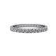 1 - Audrey 2.70 mm Lab Grown Diamond U Prong Eternity Band 