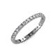 4 - Audrey 2.40 mm Diamond U Prong Eternity Band 