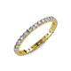 4 - Audrey 2.40 mm Diamond U Prong Eternity Band 
