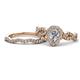 1 - Susan Prima Diamond Halo Bridal Set Ring 