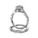 5 - Susan Prima Diamond Halo Bridal Set Ring 