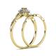 6 - Iliana Prima Citrine and Diamond Halo Bridal Set Ring 