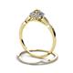 5 - Iliana Prima Yellow Sapphire and Diamond Halo Bridal Set Ring 