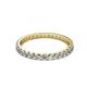 3 - Audrey 2.40 mm Lab Grown Diamond U Prong Eternity Band 