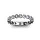 3 - Ashlyn 2.30 mm Lab Grown Diamond 3/4 Eternity Band 