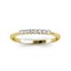 3 - Reina 2.00 mm Lab Grown Diamond 7 Stone Wedding Band 