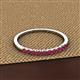2 - Emlynn 2.40 mm Ruby 10 Stone Wedding Band 