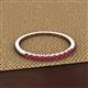 2 - Emlynn 2.40 mm Ruby 10 Stone Wedding Band 