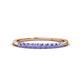 1 - Emlynn 2.40 mm Tanzanite 10 Stone Wedding Band 