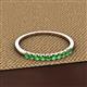2 - Emlynn 2.40 mm Green Garnet 10 Stone Wedding Band 