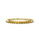 1 - Emlynn 2.40 mm Citrine 10 Stone Wedding Band 