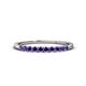 1 - Emlynn 2.40 mm Iolite 10 Stone Wedding Band 