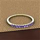 2 - Emlynn 2.40 mm Iolite 10 Stone Wedding Band 