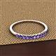 2 - Emlynn 2.40 mm Iolite 10 Stone Wedding Band 