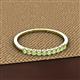 2 - Emlynn 2.40 mm Peridot 10 Stone Wedding Band 