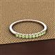 2 - Emlynn 2.40 mm Peridot 10 Stone Wedding Band 