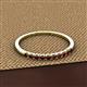 2 - Emlynn 2.40 mm Red Garnet 10 Stone Wedding Band 