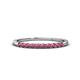 1 - Emlynn 2.40 mm Rhodolite Garnet 10 Stone Wedding Band 