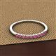 2 - Emlynn 2.40 mm Rhodolite Garnet 10 Stone Wedding Band 