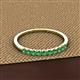 2 - Emlynn 2.40 mm Emerald 10 Stone Wedding Band 