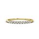 1 - Emlynn 2.40 mm White Sapphire 10 Stone Wedding Band 