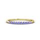 1 - Emlynn 2.40 mm Tanzanite 10 Stone Wedding Band 