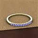 2 - Emlynn 2.40 mm Tanzanite 10 Stone Wedding Band 