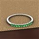 2 - Emlynn 2.40 mm Green Garnet 10 Stone Wedding Band 