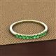 2 - Emlynn 2.40 mm Green Garnet 10 Stone Wedding Band 