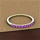 2 - Emlynn 2.40 mm Amethyst 10 Stone Wedding Band 