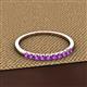 2 - Emlynn 2.40 mm Amethyst 10 Stone Wedding Band 