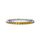 1 - Emlynn 2.40 mm Citrine 10 Stone Wedding Band 