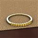 2 - Emlynn 2.40 mm Citrine 10 Stone Wedding Band 