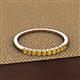 2 - Emlynn 2.40 mm Citrine 10 Stone Wedding Band 