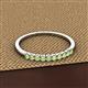 2 - Emlynn 2.40 mm Peridot 10 Stone Wedding Band 