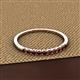2 - Emlynn 2.40 mm Red Garnet 10 Stone Wedding Band 