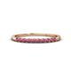 1 - Emlynn 2.40 mm Rhodolite Garnet 10 Stone Wedding Band 