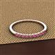 2 - Emlynn 2.40 mm Rhodolite Garnet 10 Stone Wedding Band 