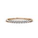 1 - Emlynn 2.40 mm Diamond 10 Stone Wedding Band 