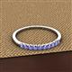 2 - Emlynn 2.40 mm Tanzanite 10 Stone Wedding Band 