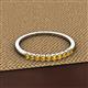 2 - Emlynn 2.40 mm Citrine 10 Stone Wedding Band 