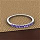 2 - Emlynn 2.40 mm Iolite 10 Stone Wedding Band 