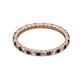 2 - Joyce 2.00 mm Red Garnet and Lab Grown Diamond Eternity Band 