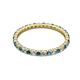 2 - Joyce 2.00 mm Blue and White Lab Grown Diamond Eternity Band 